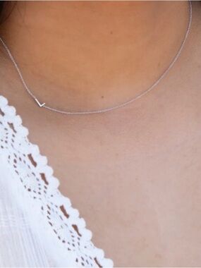 Maya Brenner 14k Gold Asymmetrical Letter Necklace - L